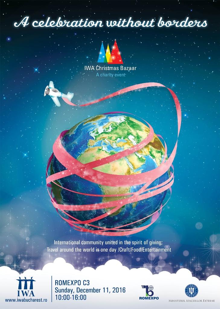 Comunitatea diplomatică din Rom&acirc;nia se mobilizează &icirc;n spirit filantropic pe 11 Decembrie!  IWA Charity Christmas Bazaar: experimentează esenţele  lumii &icirc;ntr-o singură zi!