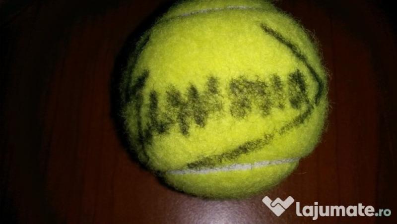 Ești fan adevărat? Trebuie s-o ai! O minge cu autograful Simonei Halep se vinde cu 300 de lei pe lajumate.ro!