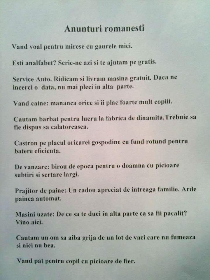 Vei r&acirc;de cu lacrimi! CELE MAI TRĂZNITE  ANUNȚURI date de rom&acirc;ni: &bdquo;V&acirc;nd voal pentru mirese cu găurele mici!&rdquo;