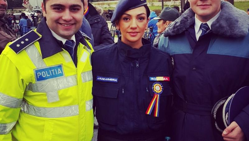 GALERIE FOTO! Cel mai frumos jandarm din lume este român: IRINA DRĂGAN! Vrem să ne aresteze pe toți!