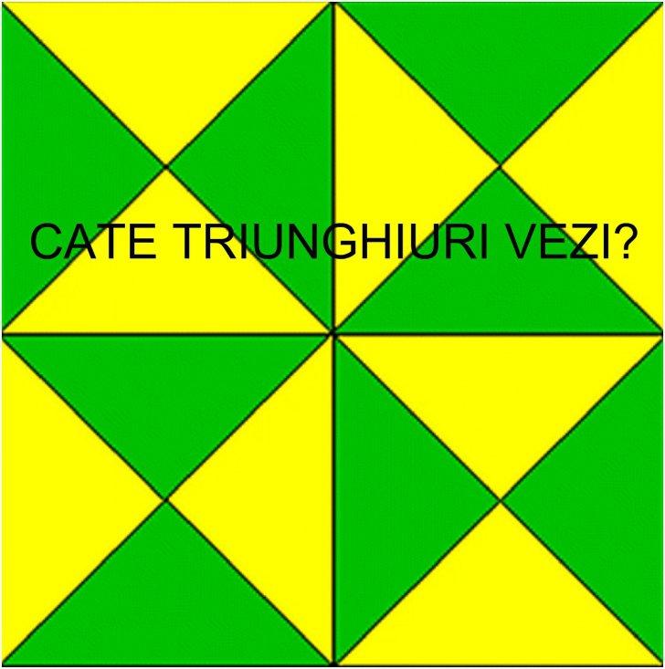 TEST! Imaginea care &icirc;ti provoaca serioase dureri de cap! C&acirc;te triunghiuri sunt de fapt?
