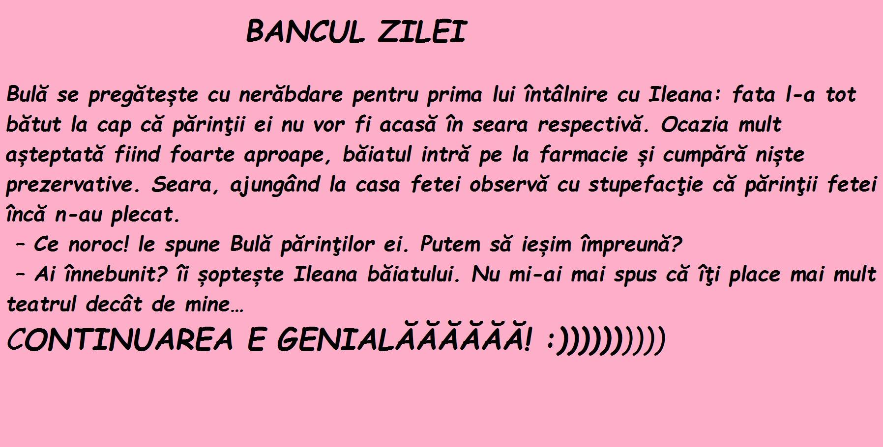 BANCUL ZILEI! Bulă, înainte de prima întâlnire cu Ileana, intră la farmacie