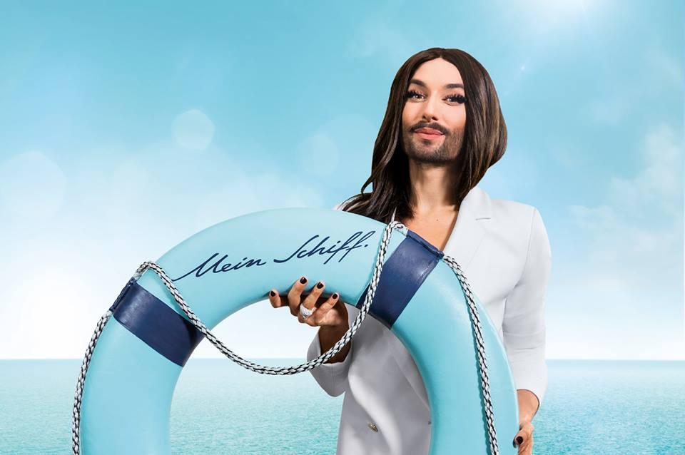 O nouă schimbare de look. Conchita Wurst și-a lăsat... mustață!