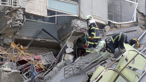 Bilanț inițial al seismului din Taiwan: 7 morți, 300 de răniți, 400.000 de locuitori, rămași fără apă