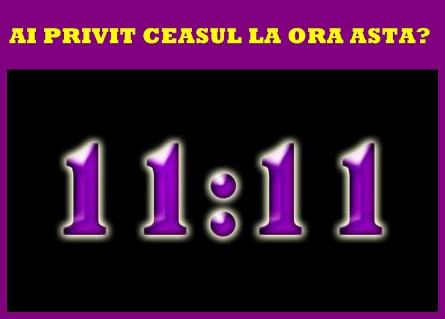 Ce &icirc;nseamnă c&acirc;nd te uiţi mereu la ceas la 11:11