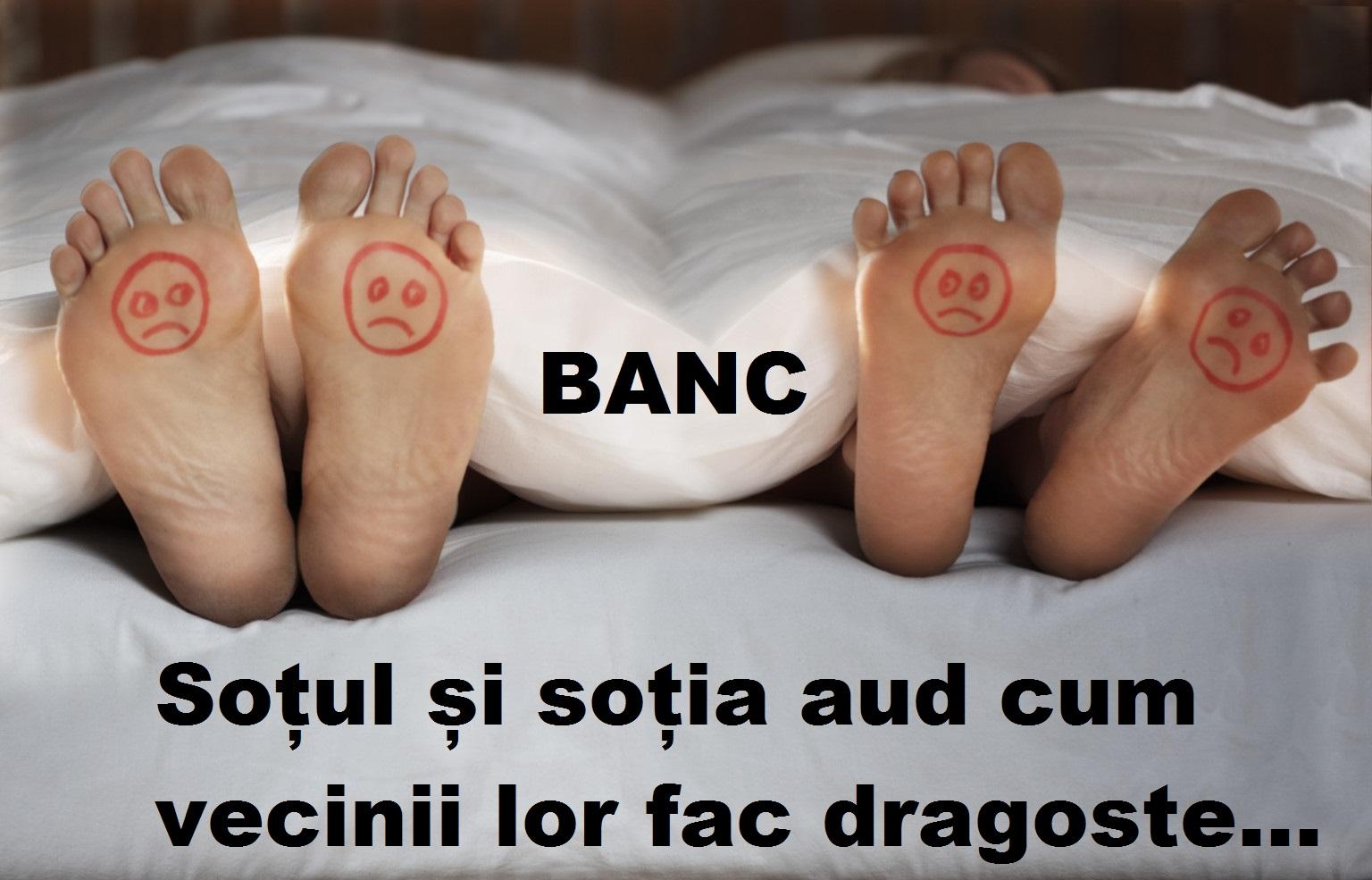 Bancul zilei: Soțul și soția aud cum vecinii lor fac dragoste...