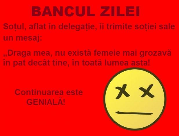 Bancul zilei: Soțul, aflat în delegație, îi trimite soției sale un mesaj...