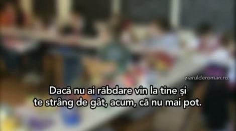 România, 2016. Urletele și înjurăturile unei învățătoare de clasa I, înregistrate în timpul orelor: "Duceţi-vă naibii! Băi, sunteti proşti cu P mare!"