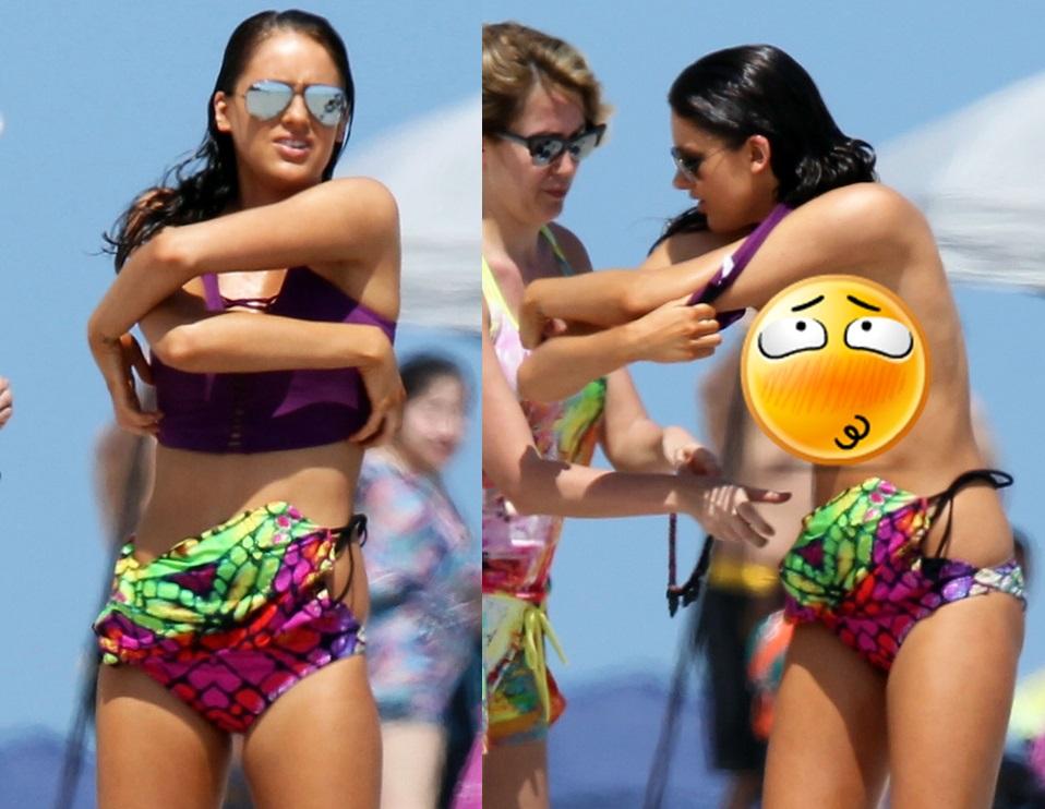 A dat jos textila, crez&acirc;nd ca nu o vede nimeni! Actriță celebră, surprinsă &icirc;n ipostaze incendiare pe o plajă pustie