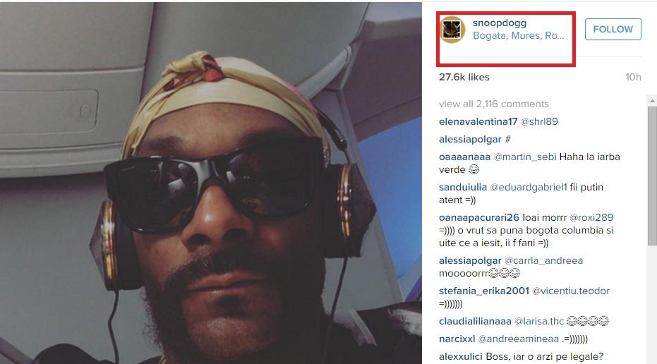 Gafă de proporții. Celebrul rapper Snoop Dogg a ajuns &icirc;n Rom&acirc;nia!