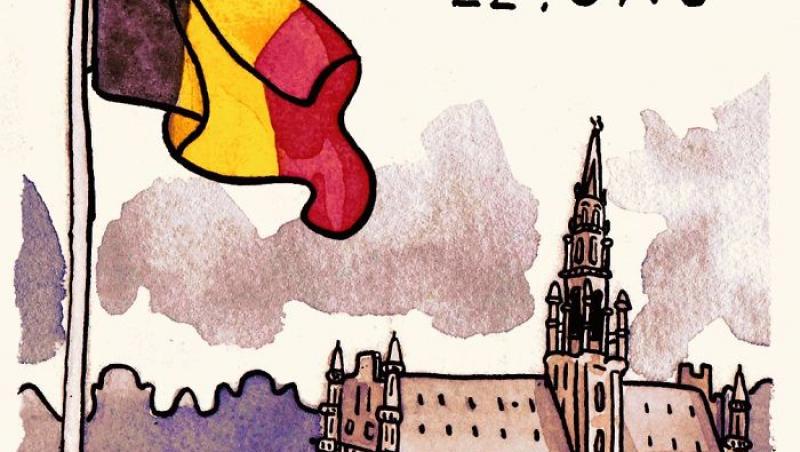 Talent în lacrimi! Zeci de caricaturi, pentru a arăta solidaritatea cu victimele atentatelor din Bruxelles