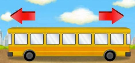 Cel mai tare test de logică! În ce direcție merge autobuzul din imagine? Ai curaj să răspunzi?