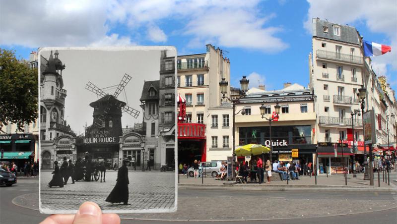 Idee de geniu: ATUNCI versus ACUM, un singur cadru! Fotografii cu aceleași locuri, altă eră