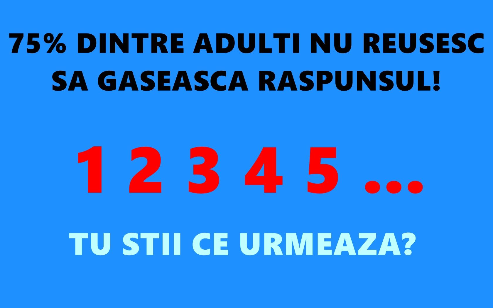Cel mai HAIOS TEST! Completează şirul, dar fără cifra "6". Ai curaj?