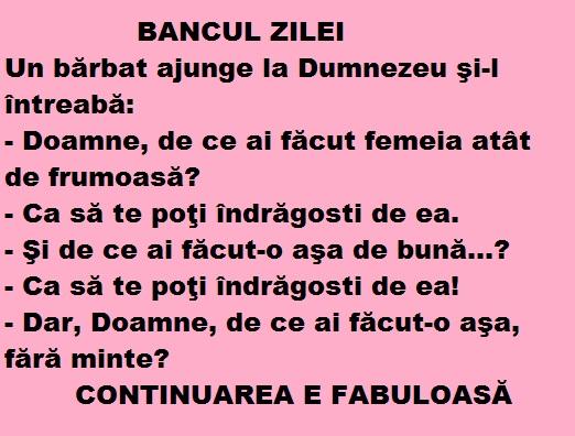 Bancul zilei. Discuție între un bărbat și Dumnezeu