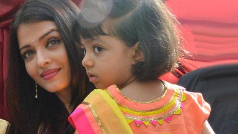 GALERIE FOTO: Cum arată fetiţa Aishwaryei Ray, femeia cu cei mai frumoși ochi din lume. Îi calcă mamei pe urme