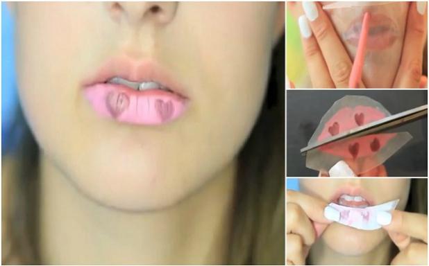 Cum să-ţi faci model personalizat de tatuaj cu ruj şi h&acirc;rtie cerată. Trucul perfect pentru primăvară