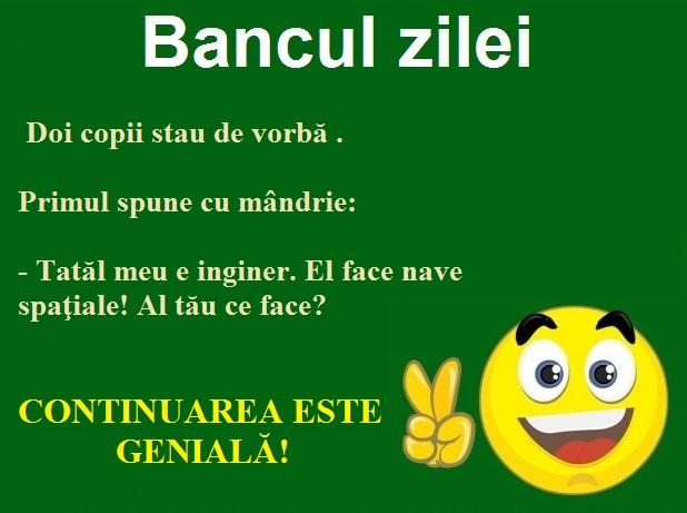 Bancul zilei: Doi copii stau de vorbă despre părinți...