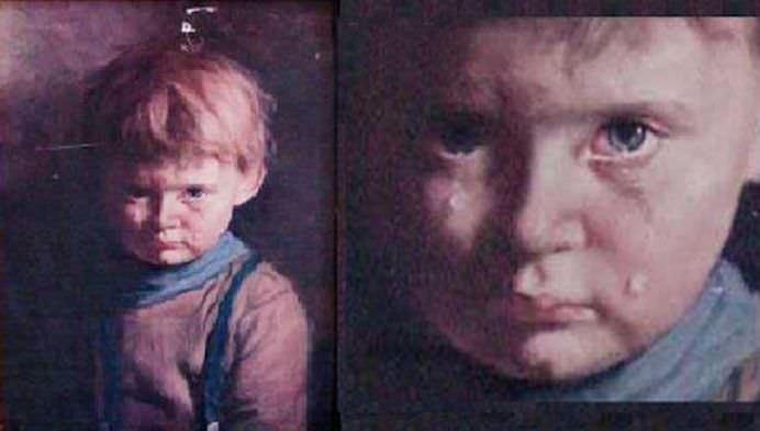 Blestemul "Copilului care pl&acirc;nge". Tabloul MORȚII a &icirc;ngrozit &icirc;ntreaga Anglie