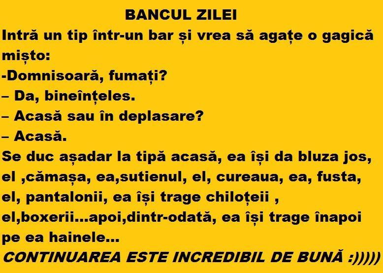 Bancul zilei. Un tip vrea să agațe o femeie frumoasă într-un bar!