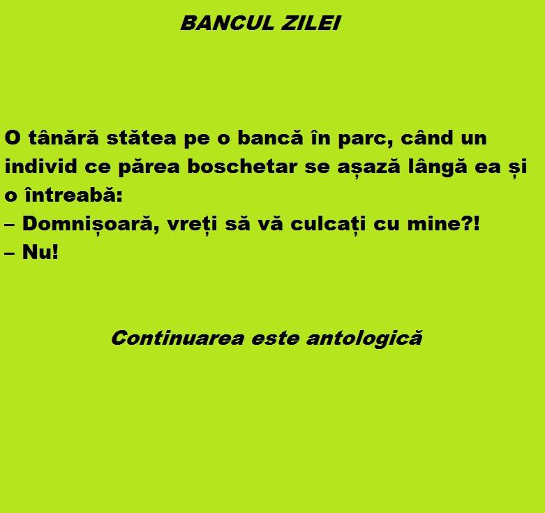 Bancul zilei. Un boschetar o întreabă pe o blondă sexy: „Domnișoară, vreți să vă culcați cu mine?! ”