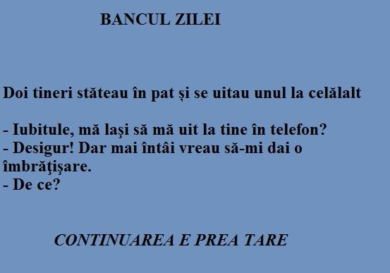 Bancul zilei. Momentul adevărului pentru un cuplu!