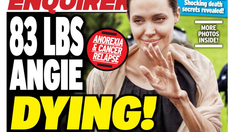 ȘOCANT! Angelina Joile a ajuns la 35 de kilograme, fiind internată în spital de urgență! Brad Pitt amenință cu divorțul!