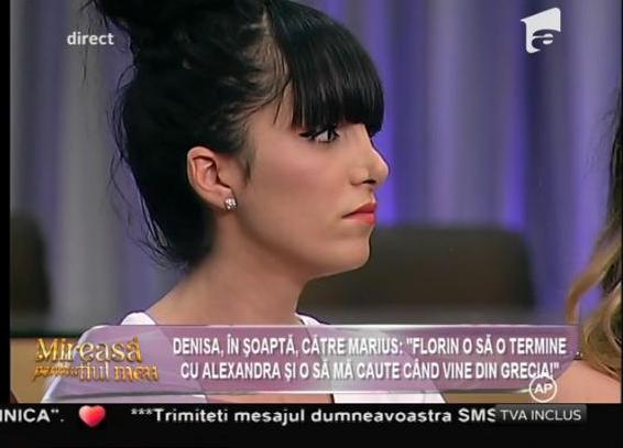 Denisa de la Mireasa pentru fiule meu: ”Florin o să o termine cu Alexandra și o să mă caute când vine din Grecia!”