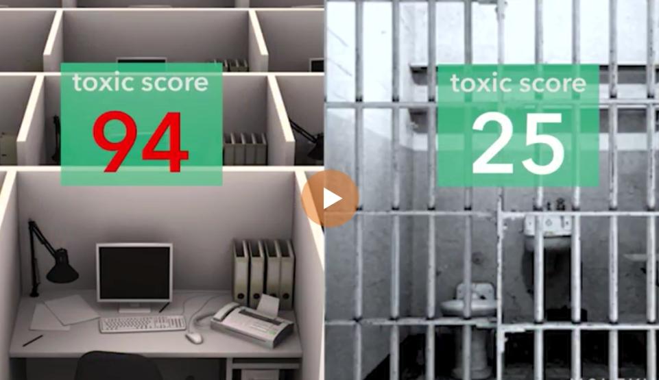 Un lucru de la birou te omoară &icirc;ncet, dar sigur! Este mai murdar și mai otrăvitor dec&acirc;t cel din celulele &icirc;nchisorii Alcatraz