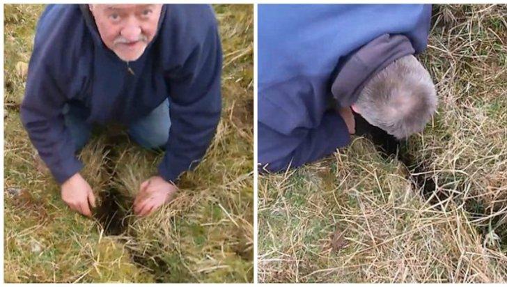 Se auzeau zgomote ciudate dintr-o crăpătură &icirc;n păm&acirc;nt și s-a aplecat să vadă ce se &icirc;nt&acirc;mplă. C&acirc;nd a băgat m&acirc;na...