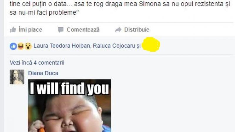 Mesajul primit de o româncă pe Facebook a revoltat internauții: ”Fii cumințică și ascultătoare, deoarece eu am de gând să te agăț!”