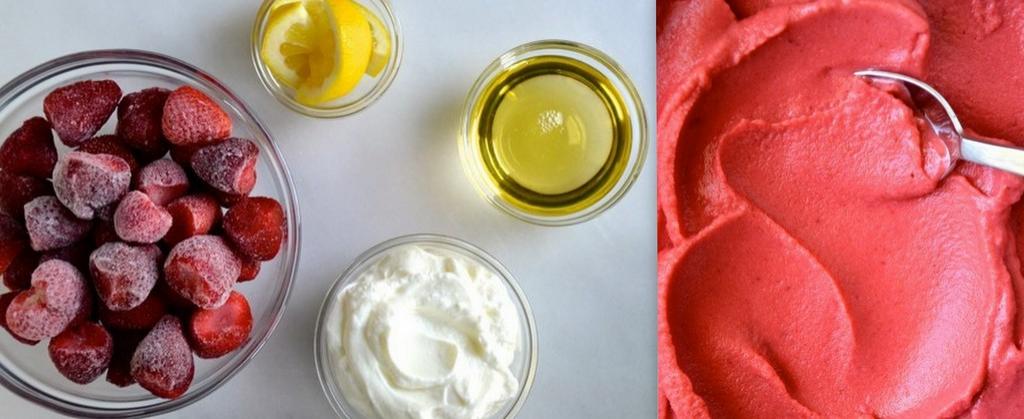 Rețetă de sezon! &Icirc;nghețată din căpșune, preparată &icirc;n doar cinci minute! E vremea să surprinzi pe toată lumea!