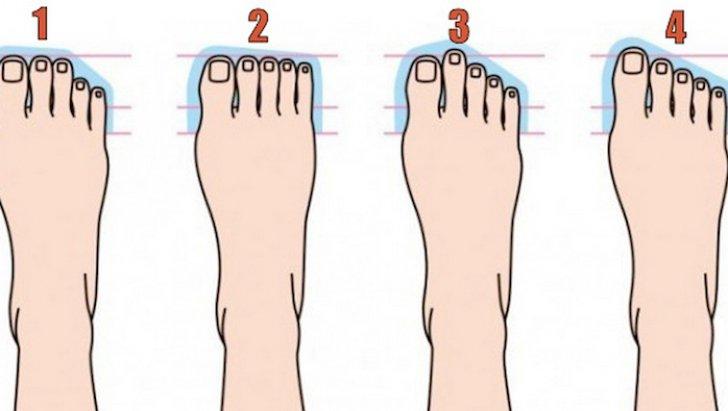 Test de personalitate! Uită-te bine la piciorul tău şi spune care formă ţi se potriveşte