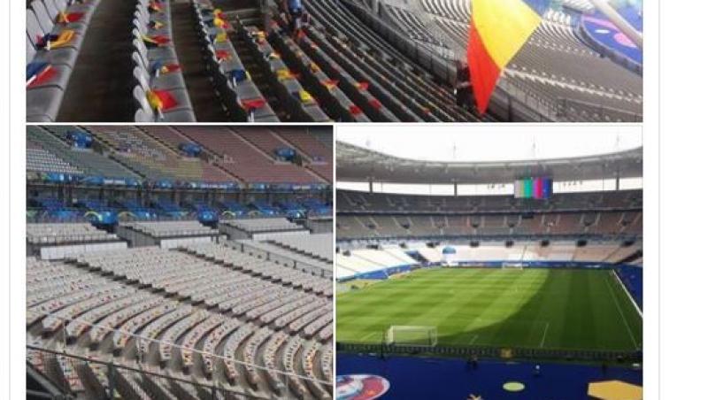 EURO 2016. Cum arata Stade de France cu o oră înainte de meci. Suporterii români, nerăbdători să susțină tricolorii!