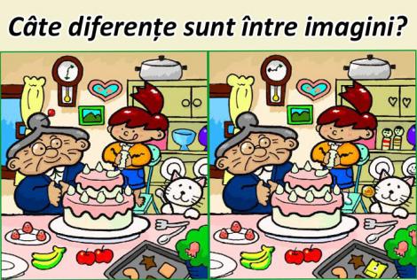 C&acirc;t de rapid ești? Tu c&acirc;te diferențe găsești &icirc;ntre cele două imagini? Un copil de clasa I &icirc;l rezolvă &icirc;ntr-un minut!