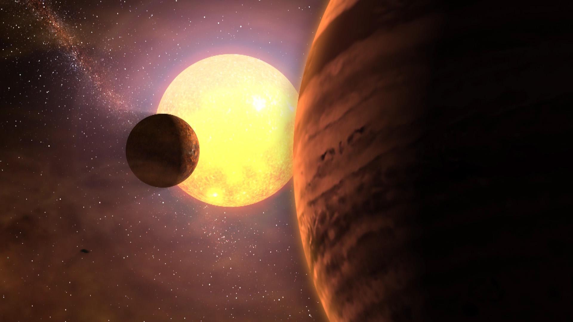 A fost descoperită cea mai mare exoplanetă care orbitează &icirc;n jurul a două stele