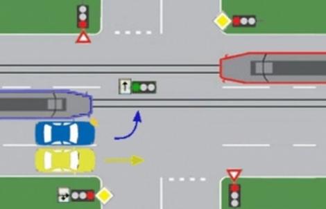Care dintre vehicule îşi pot continuarea deplasarea în intersecţie? Nouă din zece oameni greşesc!
