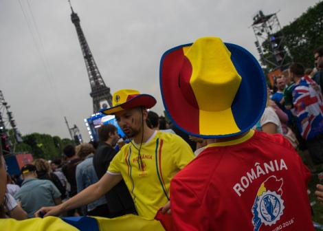 EURO 2016. Peste o mie de persoane participă la parada suporterilor români la Paris. Tricolorii se îndreptă optimiști spre Stadionul Parc des Princes