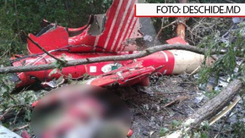 Primele imagini! Elicopter prăbuşit în Republica Moldova: Doi dintre cei patru morţi lucrau la spitalul Sf. Spiridon. 