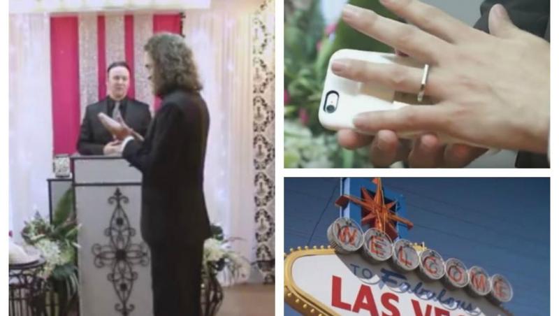 Un bărbat s-a însurat cu propriul smartphone! De la ceremonie nu a lipsit inelul - VIDEO