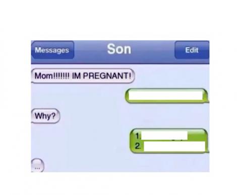 "Mamă, sunt însărcinată!" Sms-ul "disperat" a devenit viral în toată lumea! Răspunsul mamei a stârnit hohote de râs!