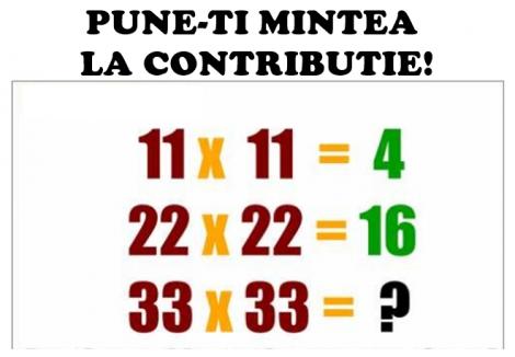 Test viral! Problema asta a înnebunit internetul! Tu cât de bine stai cu matematica şi logica?