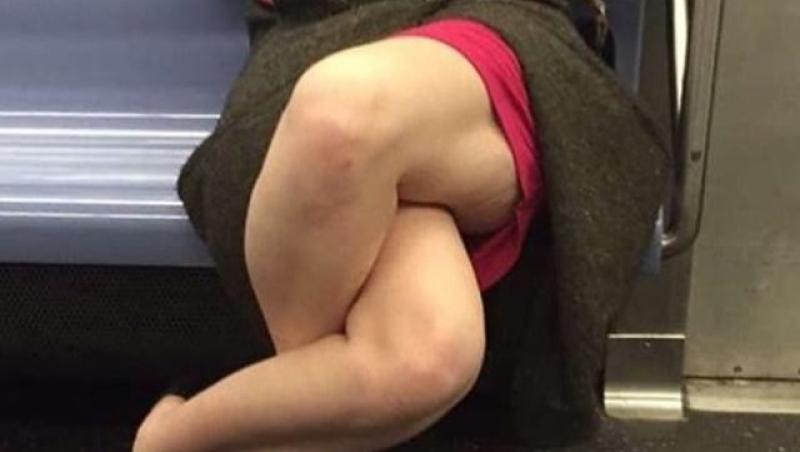 Călătorii din metrou s-au uitat doar la picioarele acestei femei! Motivul este cât se poate de bizar!