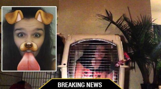 A &icirc;ndrăznit să facă un selfie și-a primit pedeapsă! O t&acirc;nără a fost &icirc;nchisă &icirc;ntr-o cușcă de tatăl său și hrănită cu m&acirc;ncare pentru c&acirc;ini