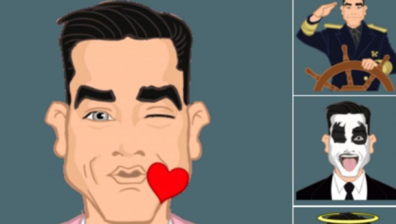 Robbie Williams a lansat o aplicaţie proprie de emoticoane. Aceeași afacere îi aduce lui Kim Kardashian un milion de dolari pe minut