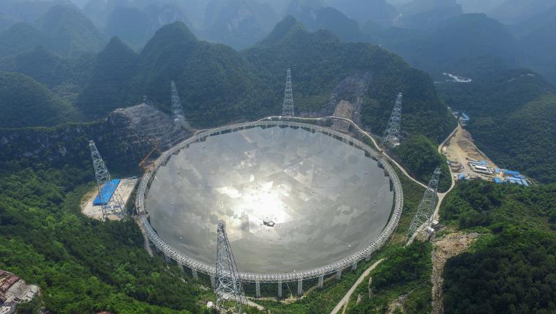 China a inaugurat cel mai mare telescop din lume. Cu un diametru de 500 de metri, va vâna extratereștri