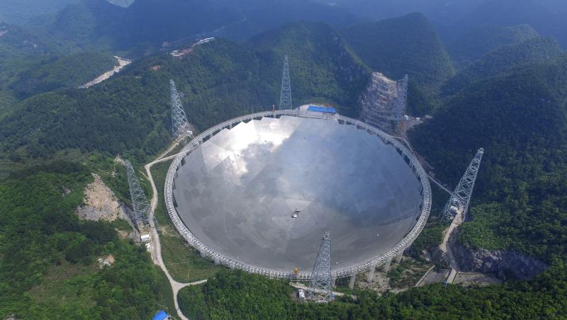 China a inaugurat cel mai mare telescop din lume. Cu un diametru de 500 de metri, va vâna extratereștri