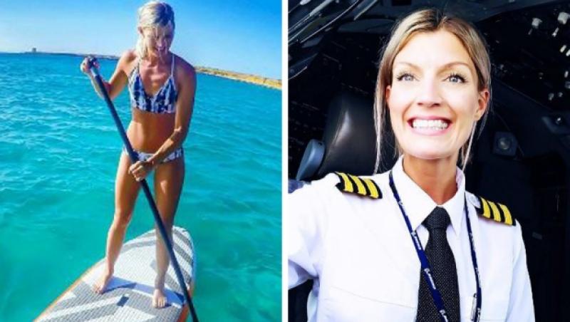 Internetul s-a îndrăgostit de cea mai frumoasă femeie pilot din lume! E blondă, e sexy și are un corp amețitor de frumos!