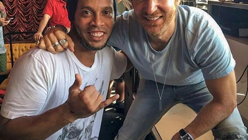 Fotbal și muzică: Ronaldinho și DJ-ul francez David Guetta vor rupe toate topurile cu o nouă melodie!