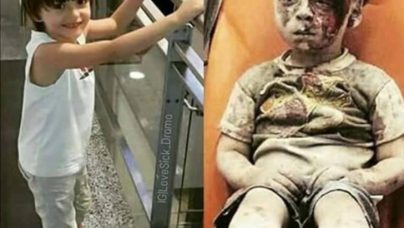 Cum arăta înaintre de bombardament  „băiatul din Ambulanță” care a impresionat o lume întreagă